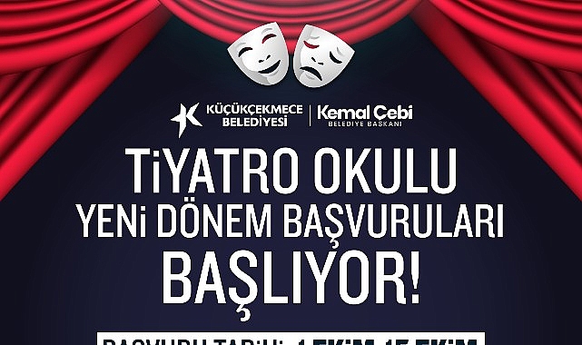 Küçükçekmece Belediyesi Tiyatro Okulu yeni dönem başvuruları başlıyor