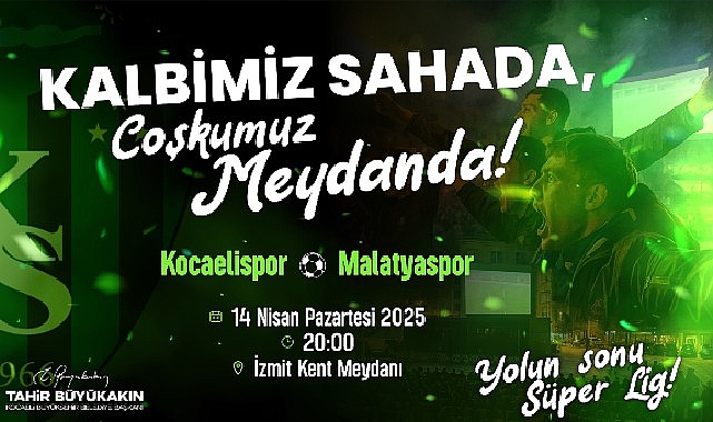 Kalbimiz sahada, coşkumuz meydanda