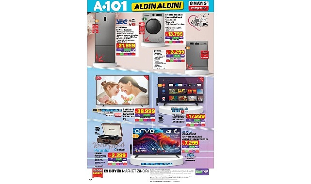 8 Mayıs’ta A101’de Elektrikli Moped ve Ev Ürünleri Satışta